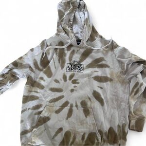 Vans Brownish Green and White Graphic Hoodie